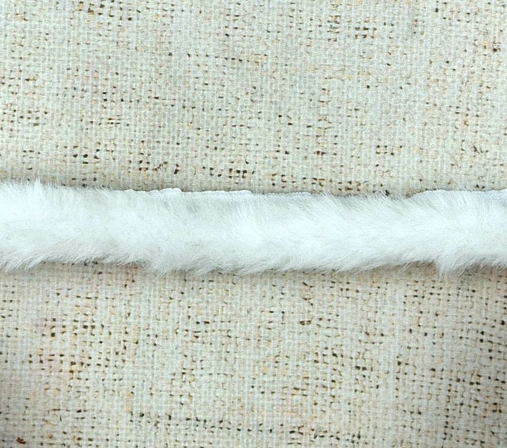 Кант меховой, ш. 3 см (1,5/1,5см), белый