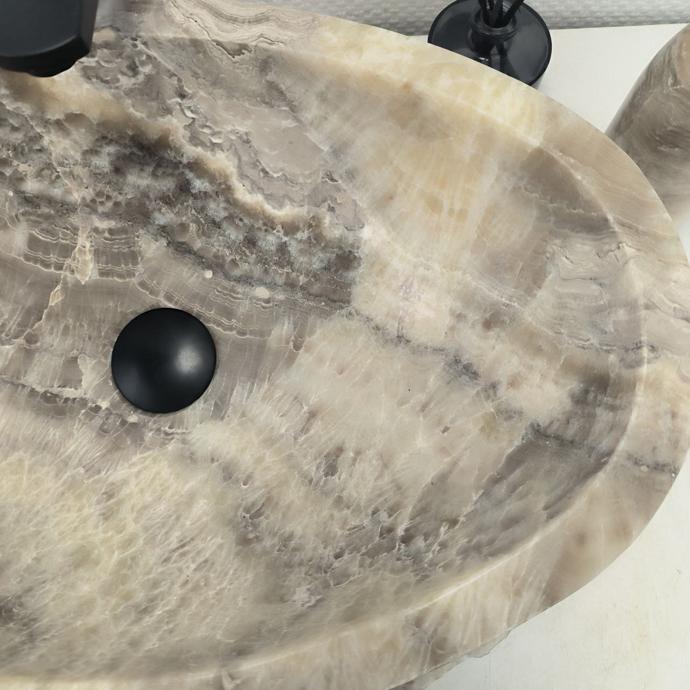 Раковина из оникса Oval Marmo Wave OO-62538 58*38*15 0103
