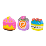 Ластик Basir, фигурный, серия "Десерт", цветной корпус в форме кекса, 6 шт