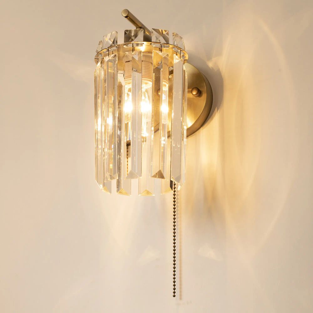 Citilux AXIS CL313413 Бра хрустальное с выключателем Бронза