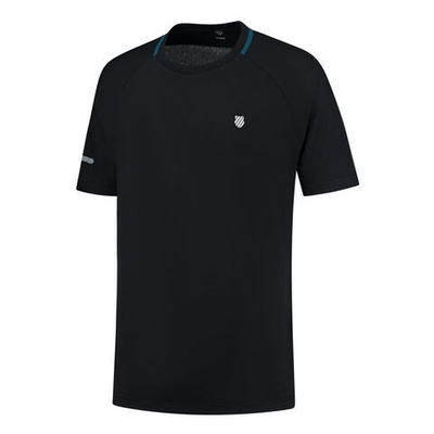 Мужское теннисное поло K-Swiss Hypercourt Double Crew 2 T-Shirt Men - Black