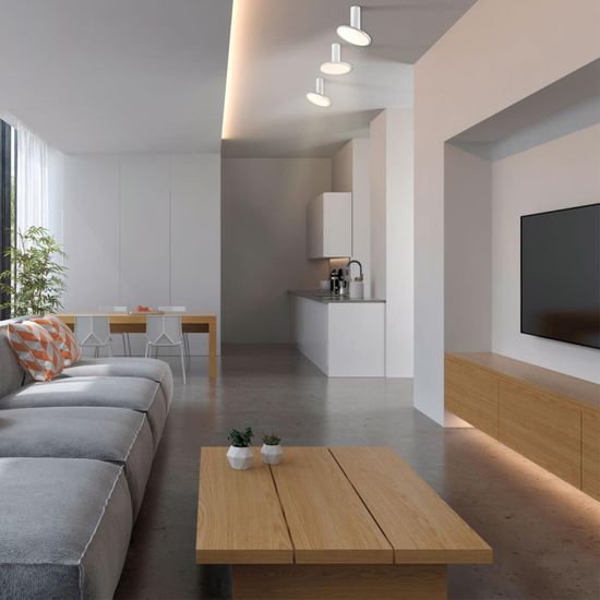 358347 OVER NT20 358 белый Светильник накладной IP20 LED 4000K 18W 85-265V HAT