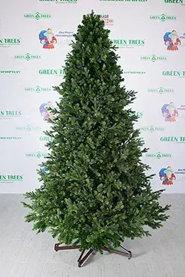 Интерьерная искусственная елка Сказочная Премиум 8 м., ствольная, Литая хвоя+ПВХ, Green Trees (GT8SK)
