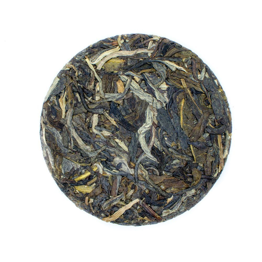 59314 Чай прессованный зеленый  Пуэр Шэн "Сэнчжун, Бин Дао", мини бин 50гр