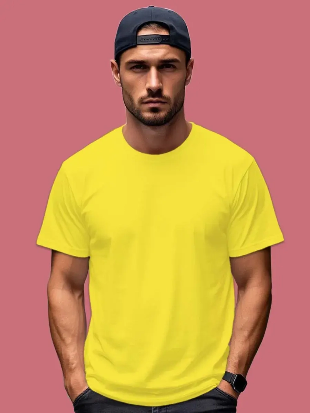 Футболка Взрослая.Премиум однотонная.1 шт