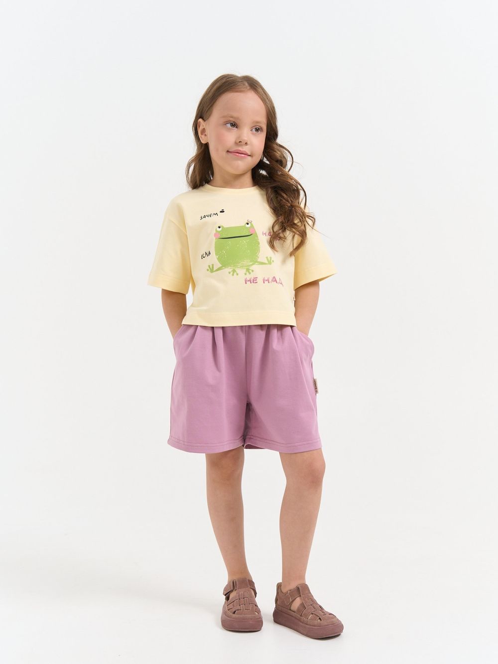 Шорты трикотажные "Орхидея"