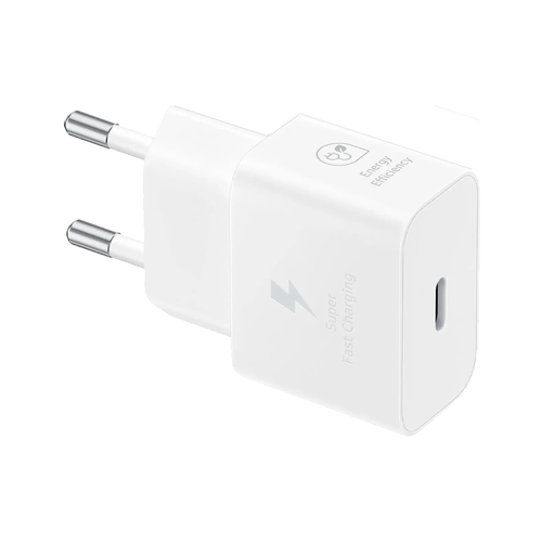 Сетевое зарядное устройство Samsung EP-T2510, USB-C + кабель Type-C, 25W, White (Белый)