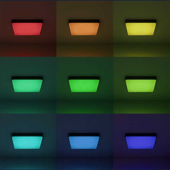 Потолочный светодиодный светильник с пультом ДУ Citilux Купер RGB Черный CL724K105G1