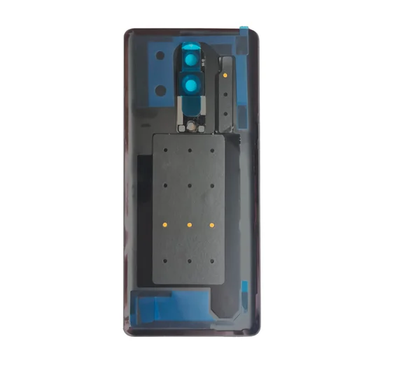 Задняя крышка для OnePlus 8 черная (Onyx Black) со стеклом камеры