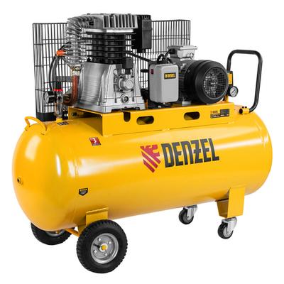 Компрессор поршневой ременной BCI4000-T/200. 4.0 кВт. 200 литров. 690 л/мин Denzel
