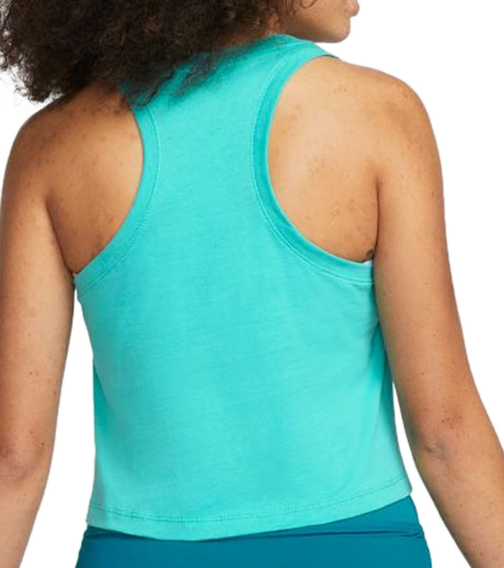 Женский топ теннисный Nike Court Logo Tank W - washed teal