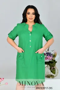 Платье 17-295-зеленый Minova