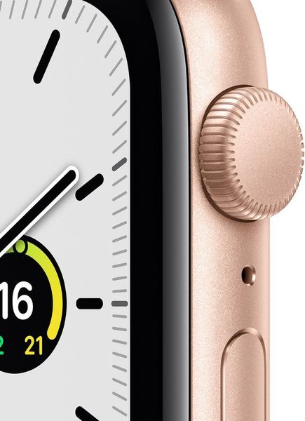 Часы Apple Watch SE GPS 44mm Aluminum Case with Sport Band Золотистый / сияющая звезда 2021 (MKQ53RU/A)
