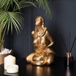 Скульптура Девушка со змеей Бронза