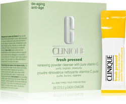 Clinique Fresh Pressed Renewing Powder Cleanser with Pure Vitamin C - очищающий порошок с витамином С /   28x0,5  g  / GTIN 020714838461