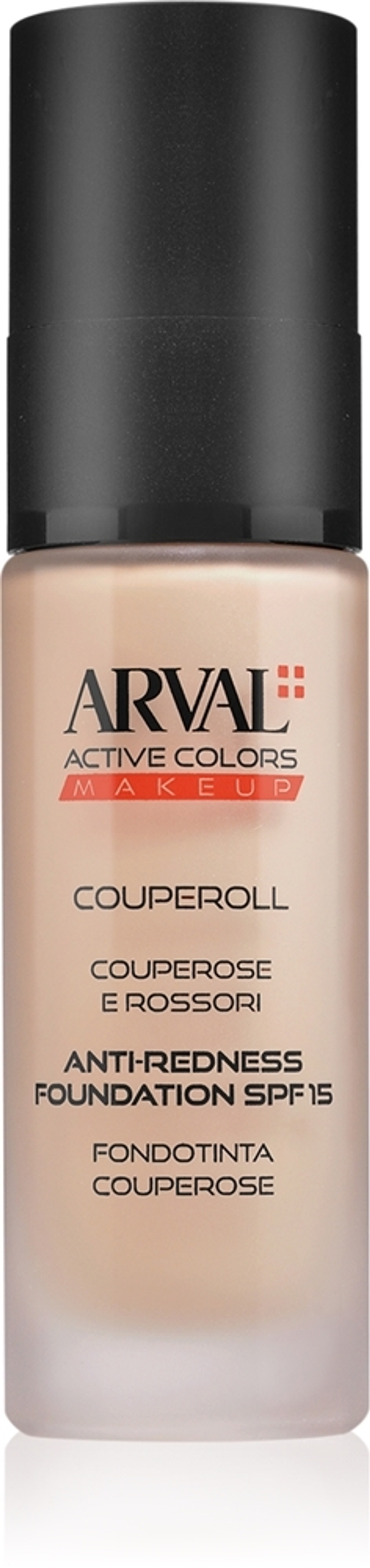 Arval Couperoll Anti-redness foundation SPF15 - Непрозрачная тональная основа SPF 15, 30 ml