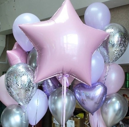 Фольгированный шар "звезда" 75 см.