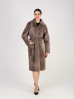 Дубленка зимняя шуба натуральная двухсторонняя оверсайз