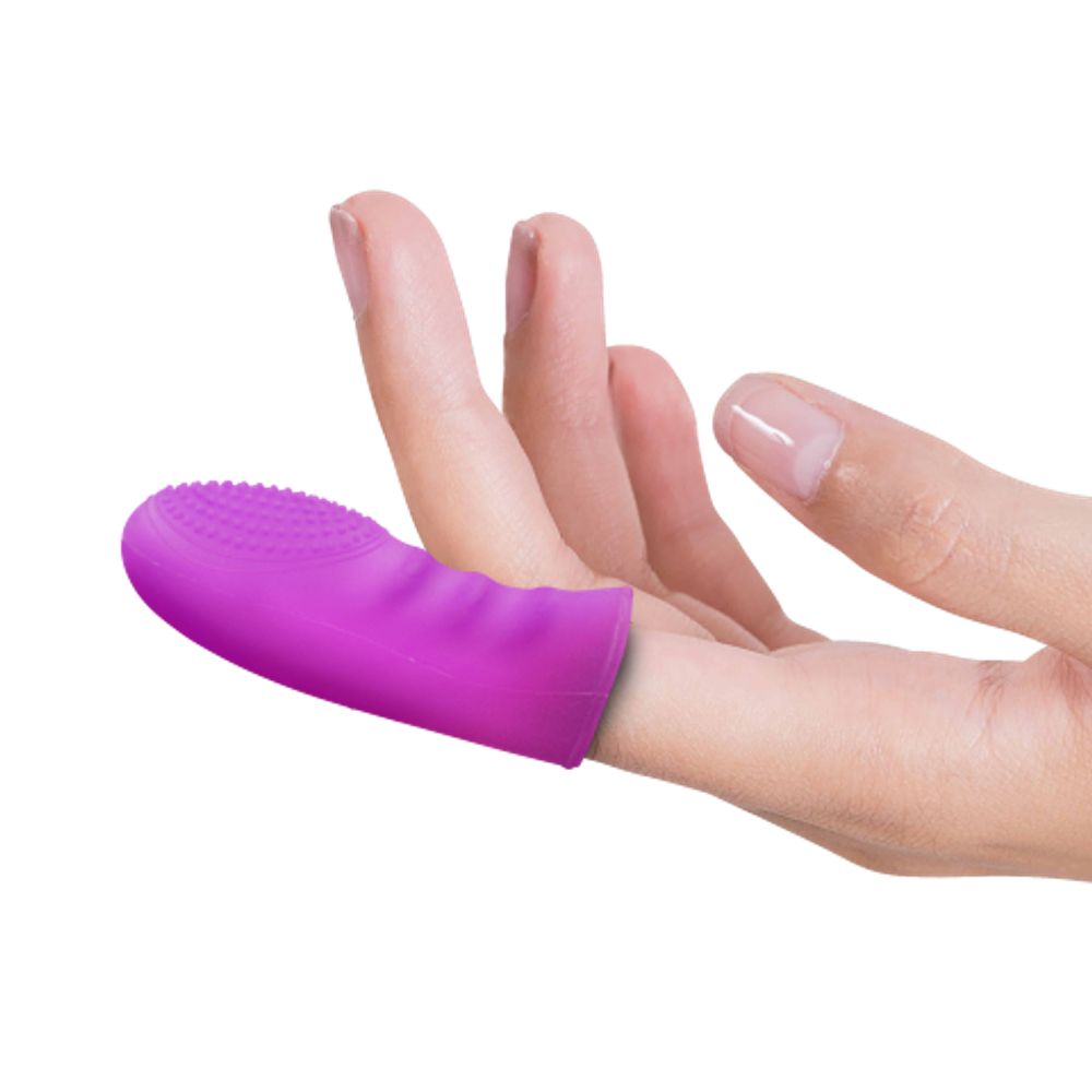 Насадка на палец для стимуляции розовая