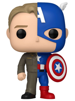 Фигурка Funko POP! Bobble Marvel Split Steve Rogers/Captain America (1431) 80891