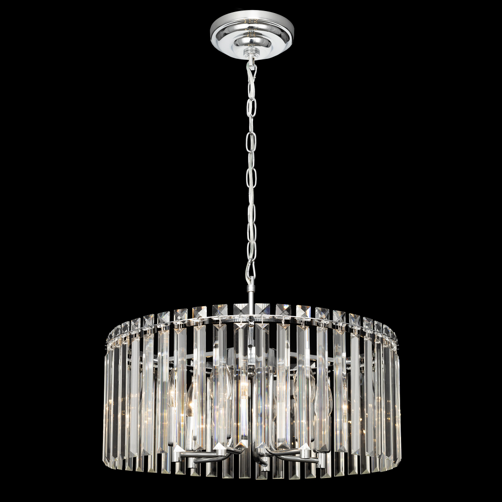 Citilux Джейн CL306161 Хрустальная подвесная люстра Хром