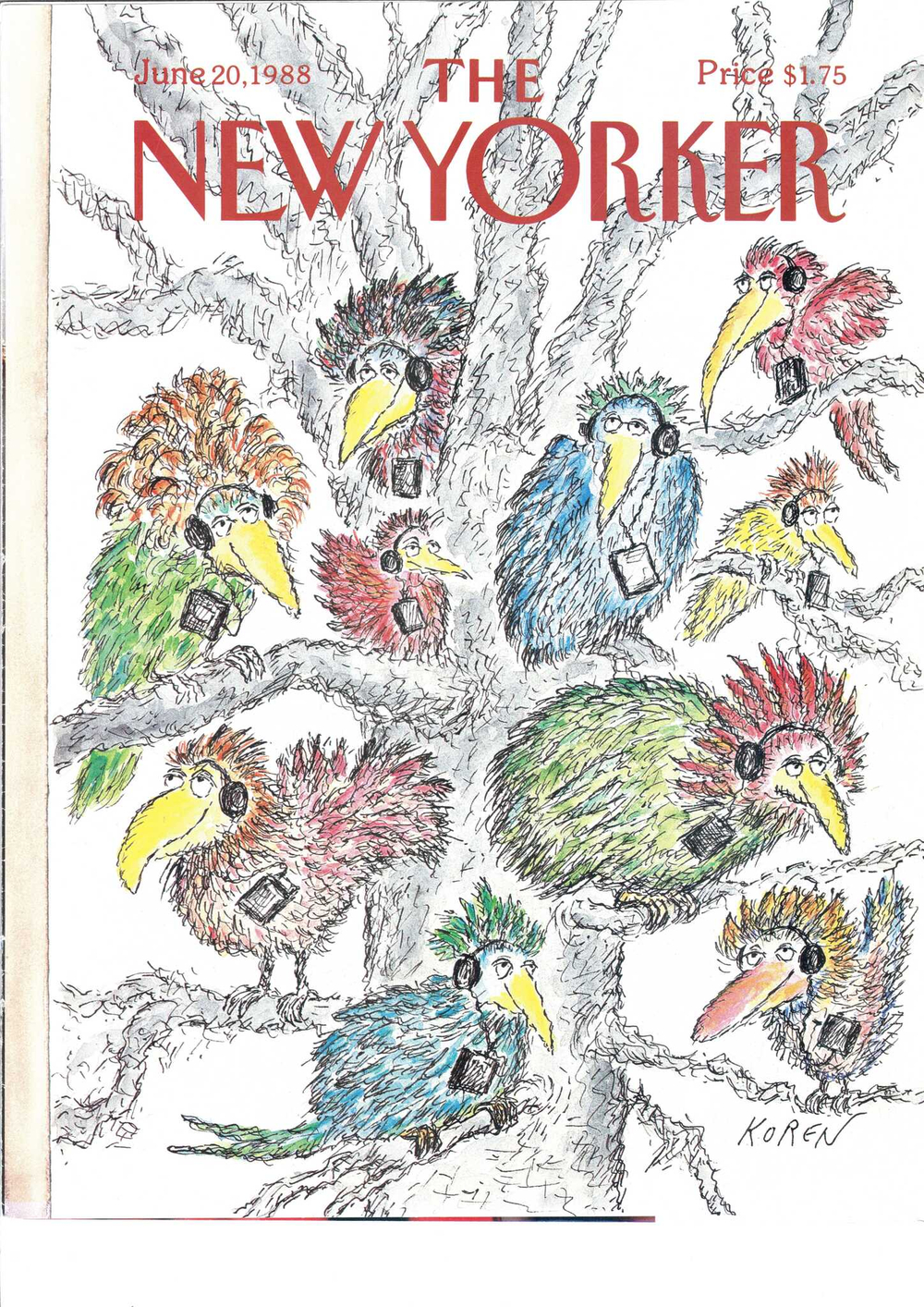 Журнал The New Yorker 20-06-1988, обложка