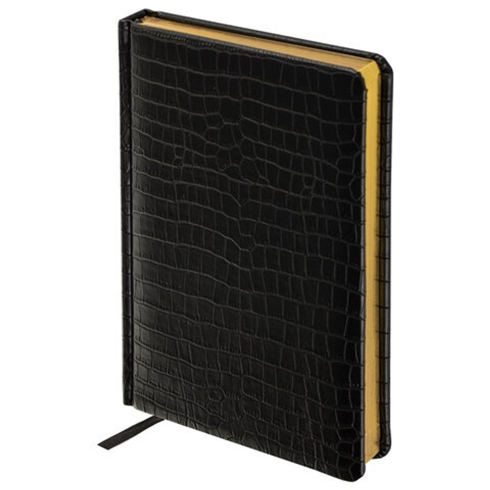 Подарочный набор Parker: шариковая ручка Parker Sonnet GT 1931497 и ежедневник чёрного цвета с имитацией под кожу рептилии