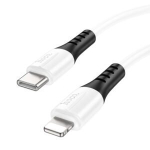 Кабель Hoco X82 (Type-C) на (Lightning) 100см силиконовый (белый)