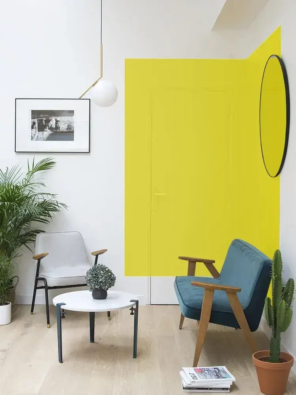 Краска аэрозольная желтая флуоресцентная матовая DECORIX - эмаль акриловая в баллончике для любых поверхностей 520 мл