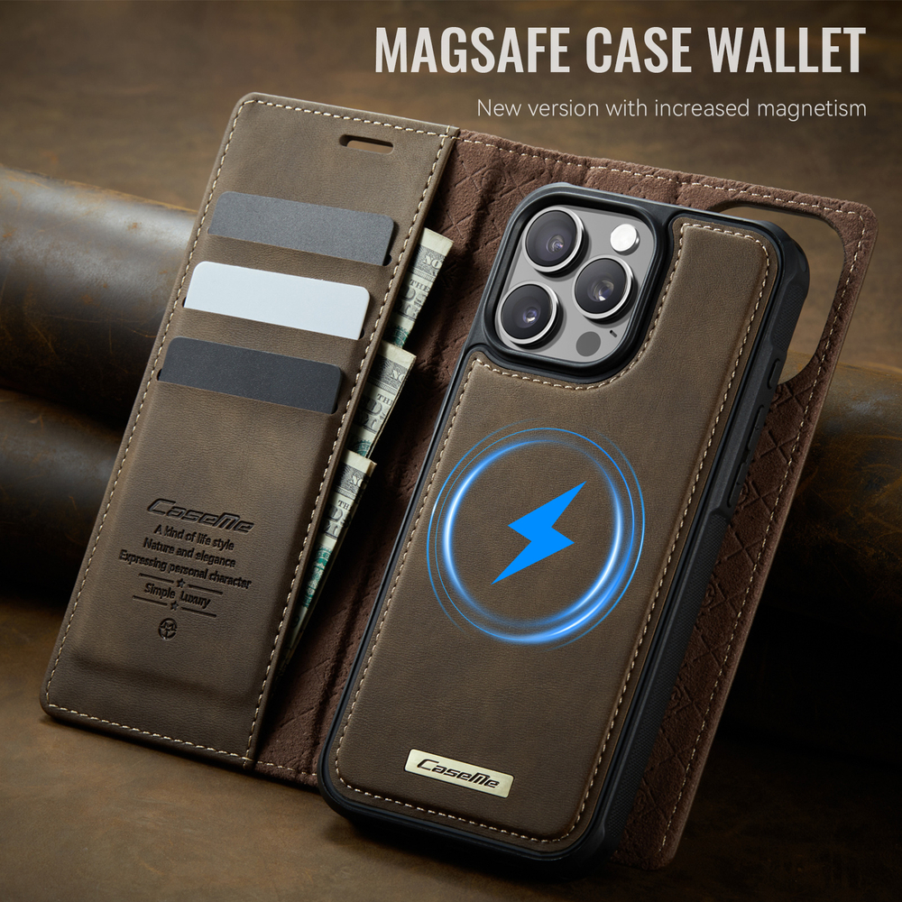 Чехол-кошелек CaseMe 2 in 1 MagSafe iPhone 16 ProMax