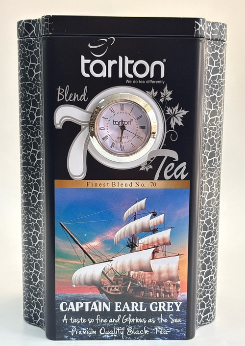 ЧАЙ TARLTON ЭРЛ ГРЕЙ С ЧАСАМИ 200Г ЖБ/24