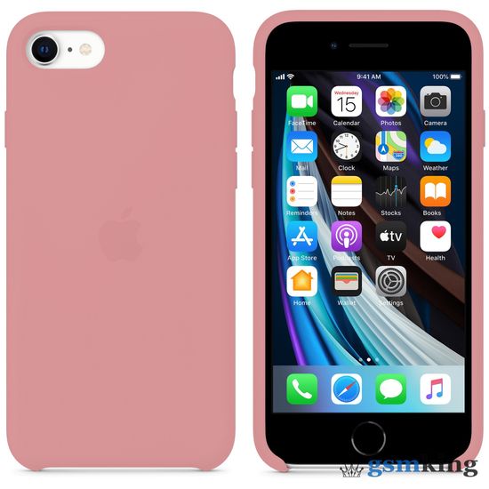 Silicone Case iPhone 7 | 8 | SE 2020 | 2022 Soft Pink (Бледно‑розовый)