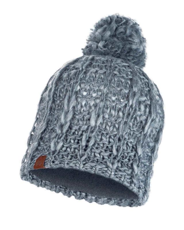 Шапка вязаная с флисом Buff Hat Knitted Polar Liv Pebble Grey Фото 1