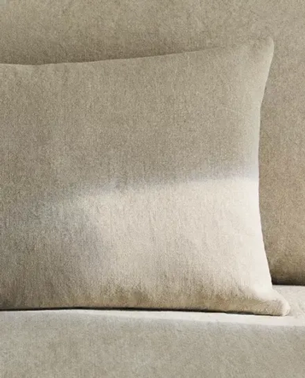 ZARA HOME ЛЬНЯНАЯ НАВОЛОЧКА ДЛЯ ДЕКОРАТИВНОЙ ПОДУШКИ, СВЕТЛО-БЕЖЕВЫЙ