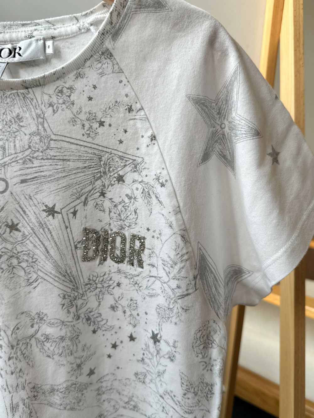 Хлопковая футболка Dior, 128