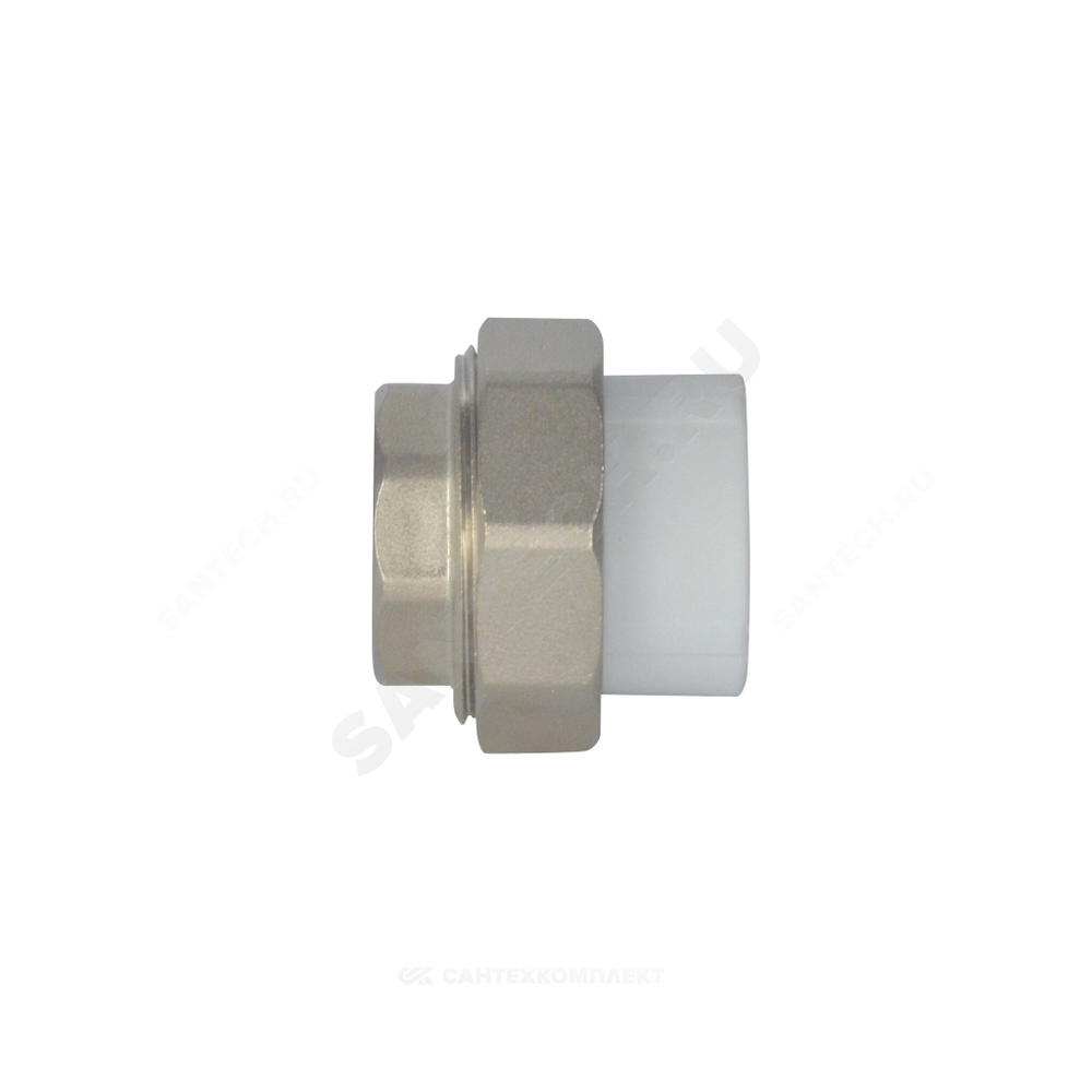 Муфта PP-R комбинированная разъемная белая Дн 40х1 1/2" ВР VALFEX 10155140