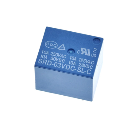 Реле DC 3V (5 контактов, 1 группа, переключающее) 10А