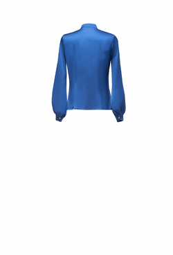Блузка синяя из Армани-шёлка 02-02-23 FW