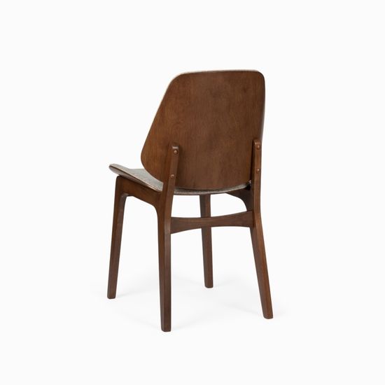 Стул Erza деревянный, сиденье серая ткань