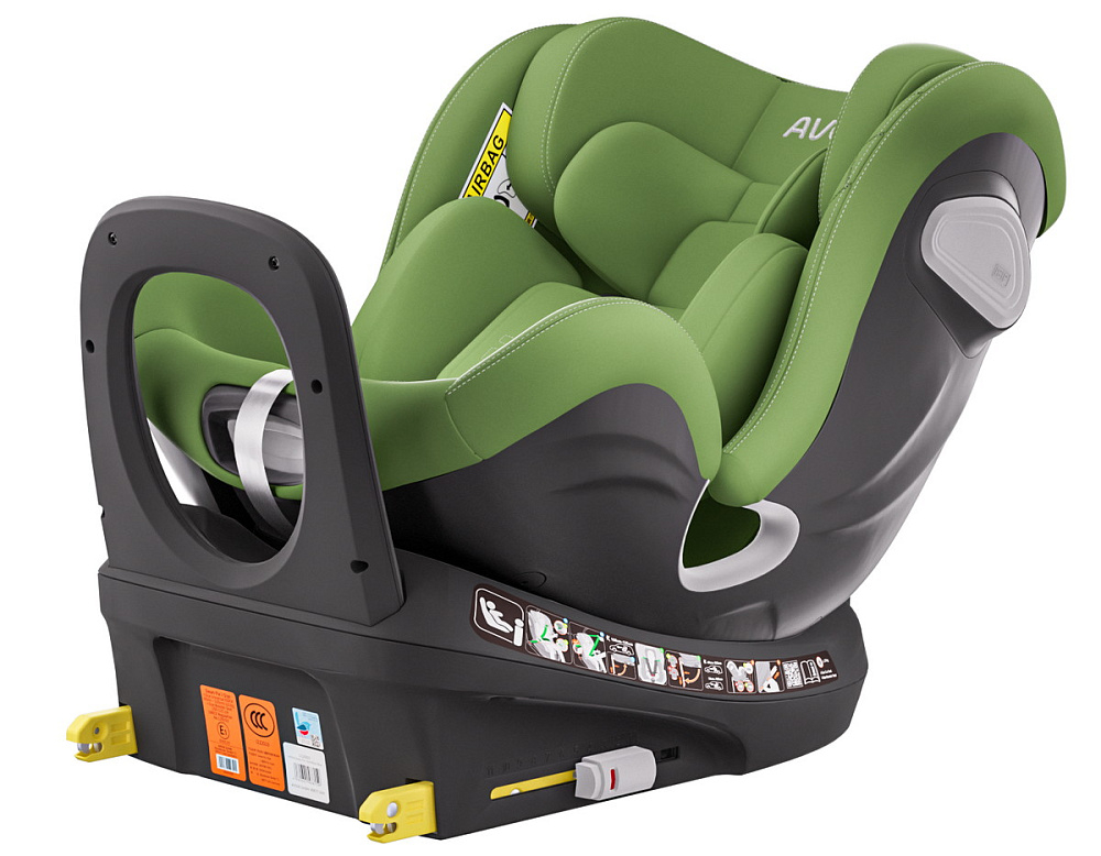 Автокресло Avova Swan Fix i-Size 0-1-2 (40-125 см, 0-25 кг) Cactus Green, зеленый