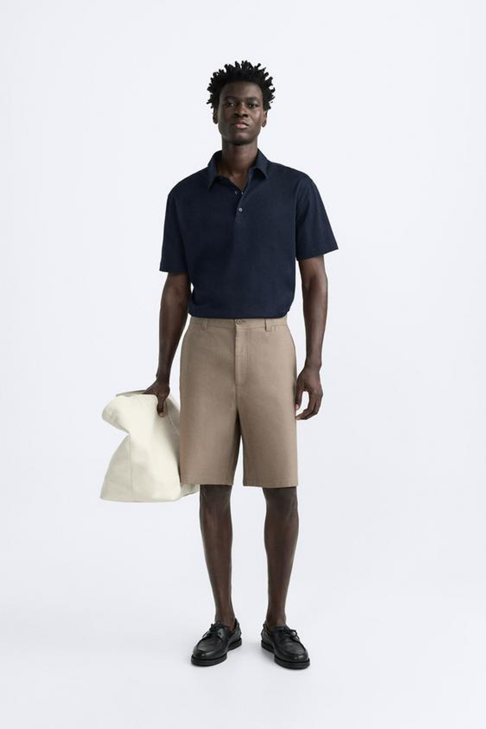 ZARA ПОЛО REGULAR FIT, СИНИЙ