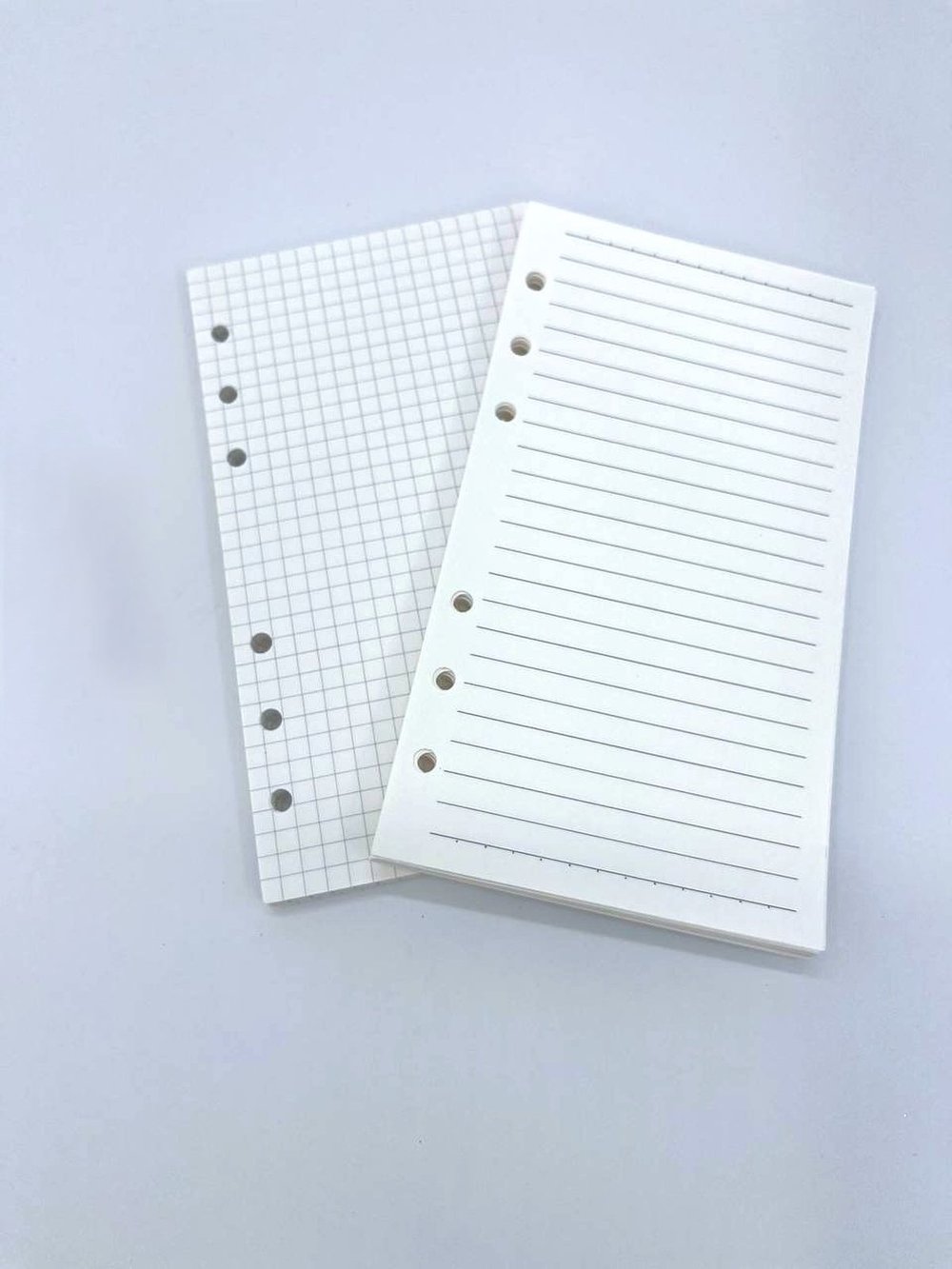 Запасные блоки А6 для блокнота на кольцах 90листов (клетка+линейка)