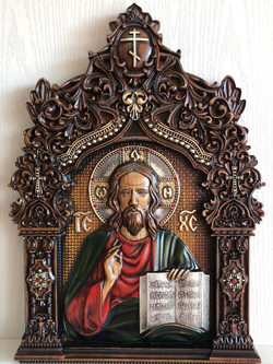 Икона резная "Господь Вседержитель"