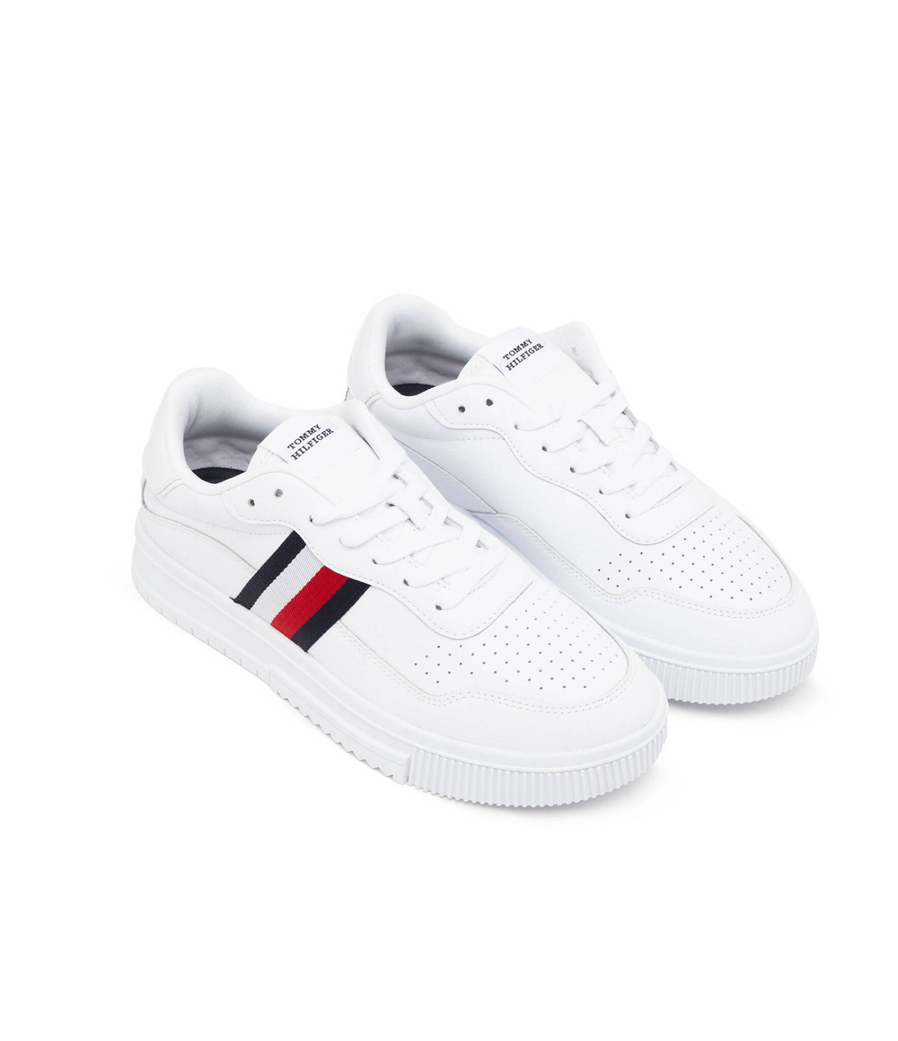 Кожаные кроссовки supercup stripes Tommy Hilfiger - белый(FM0FM04824)