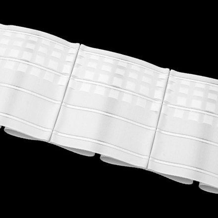 Шторная лента Oz-Is арт. 4422 Р, бантовые складки, коэф. сборки 1:3,0, цвет белый (ширина 150 мм)