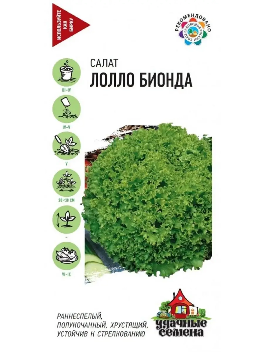 Салат семена зеленый
