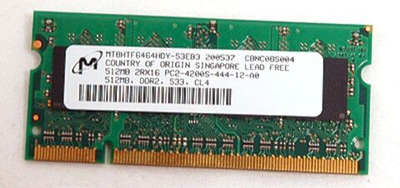 Оперативная память MicroNet Micron DDR2 512Mb PC2-4200E ECC MT9HTF6472AY-53EA1