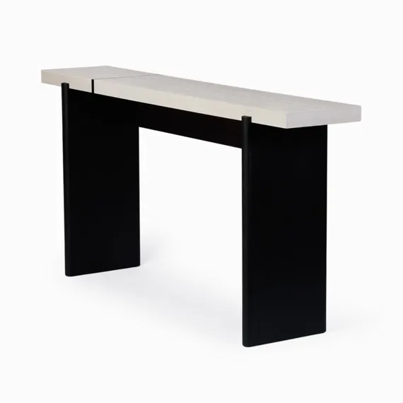 Консоль Silvo 160х34 см, меламин, шпон дуба, камень