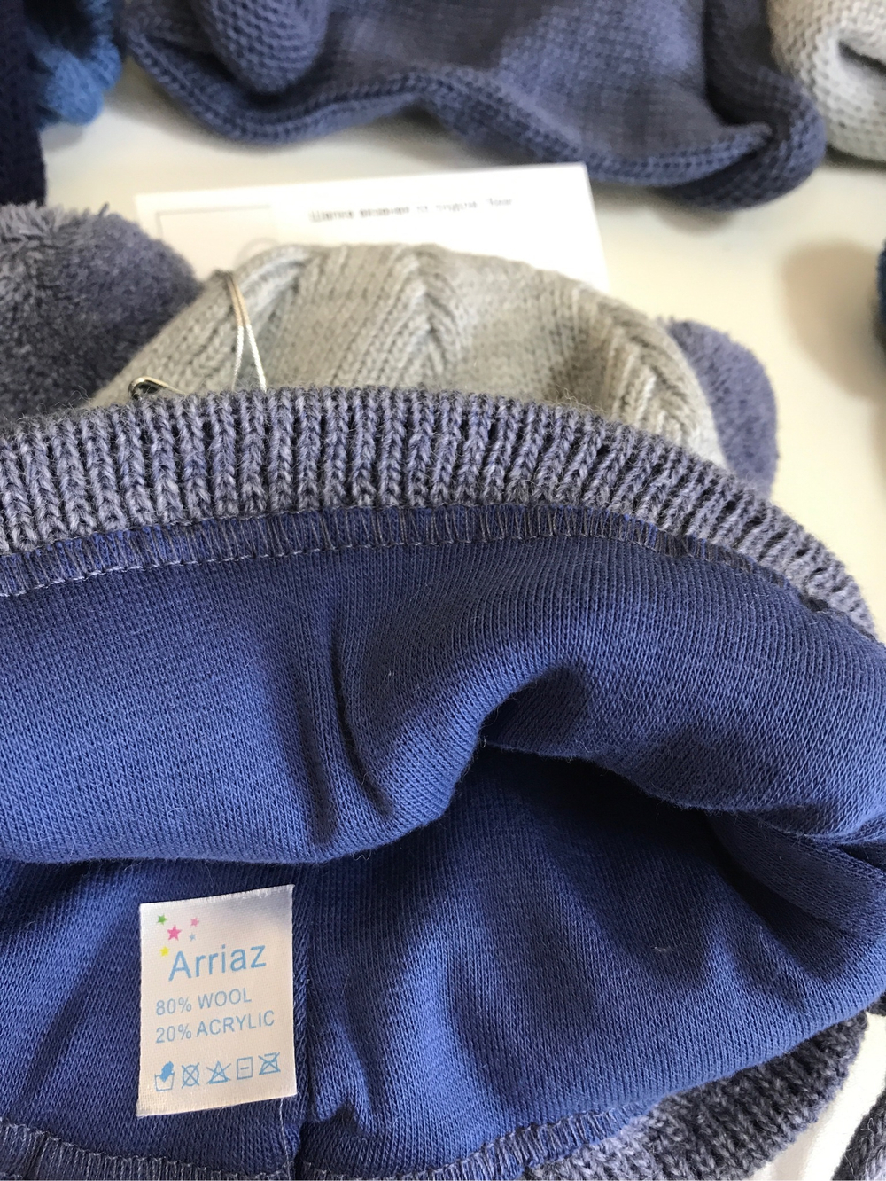 Шапка вязаная со снудом "Bear"