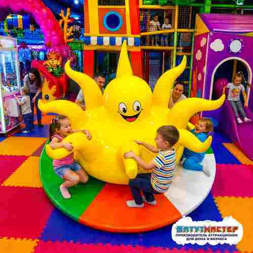 Электрическая карусель детская 4KIDS "Яркий осьминог"